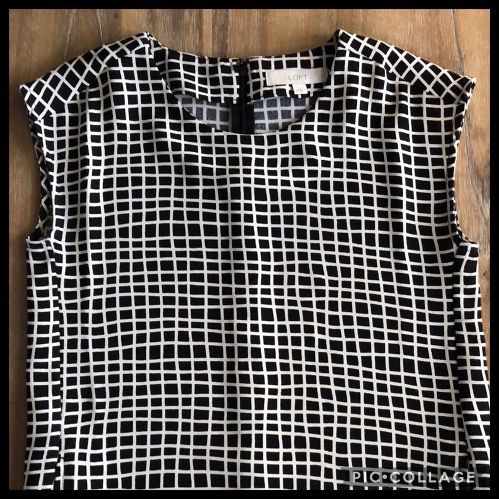 loft tiled shift dress